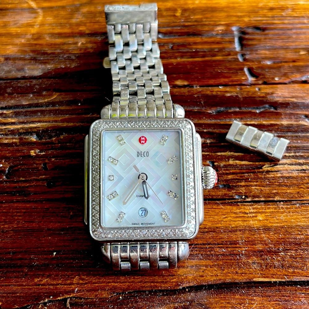 Deco Diamond Stainless Steel Watch